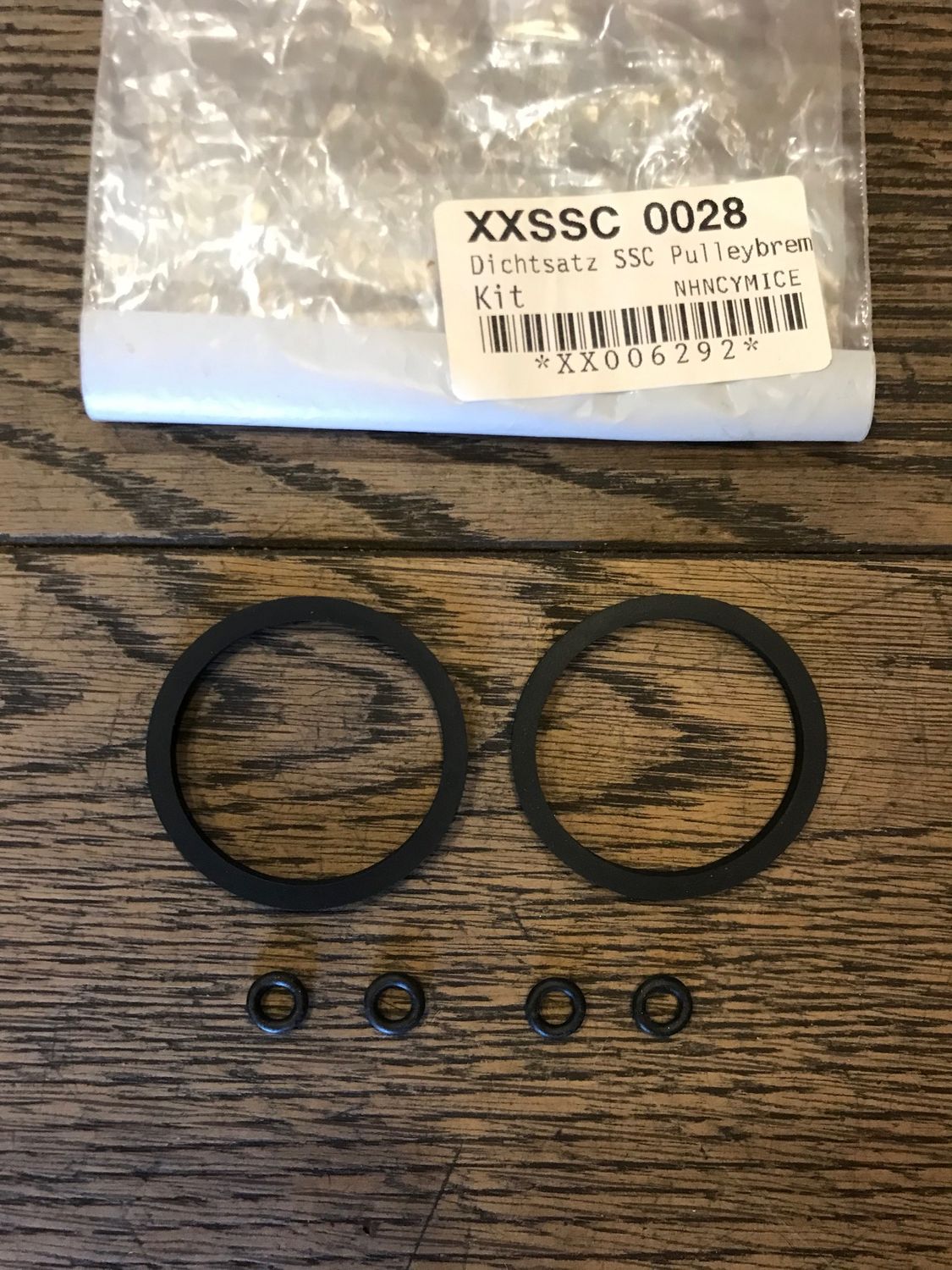 ssc dichtsatz fuer ssc pulleybremse, dichtungen fuer bremssattel ssc pulley