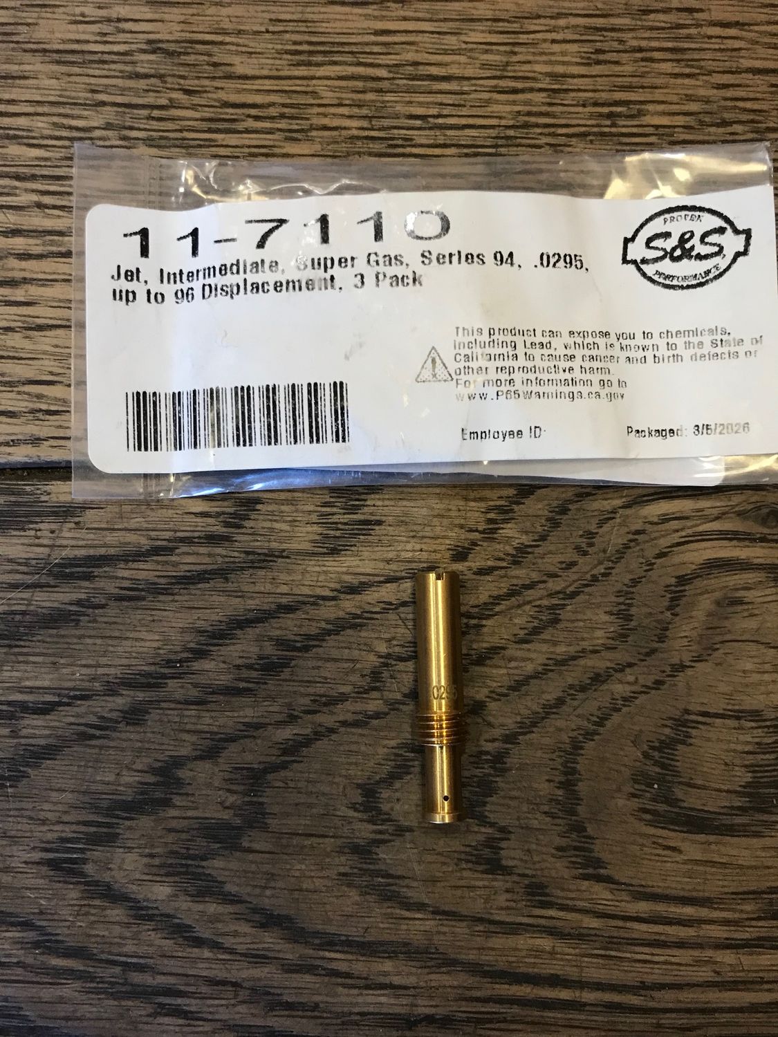 s und s 11-71110 teillast duese fuer sunds vergaser e, g, b 0295