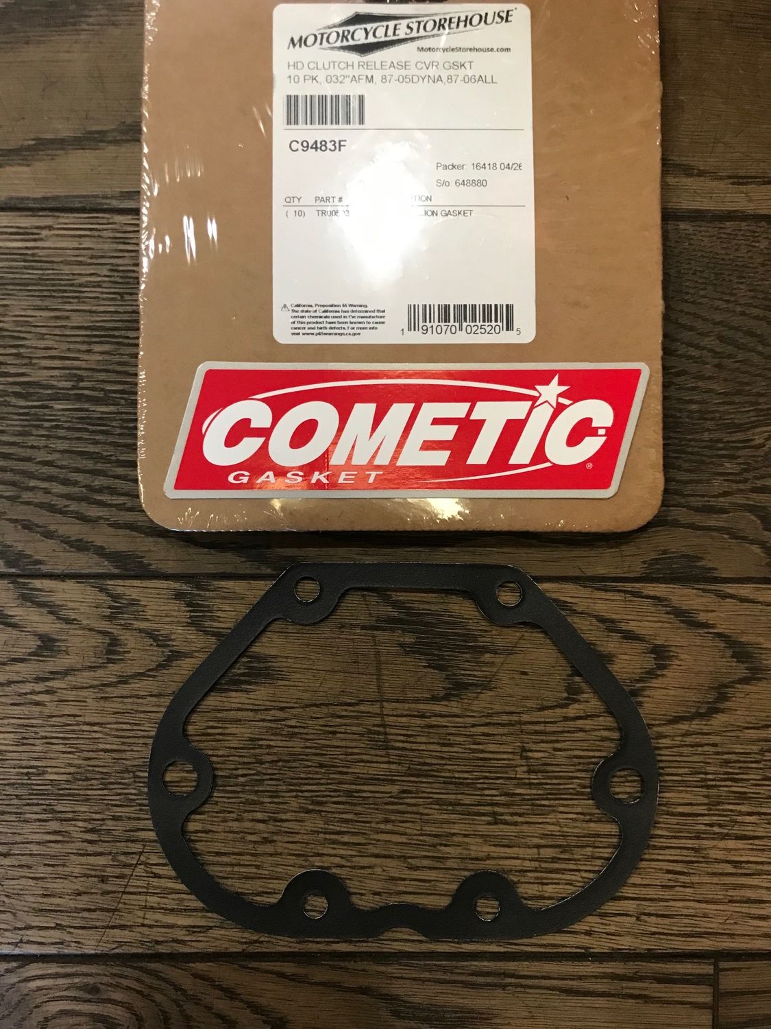 getriebeseitendeckel dichtung von cometic, c9483, fuer harley softail, dyna, touring modelle 87-06, ersetzt hd 36801-87