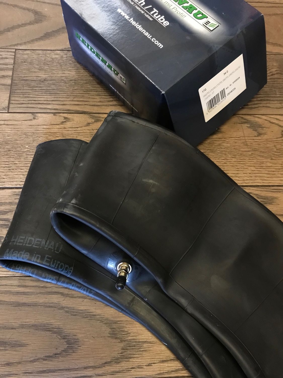 heidenau schlauch 61020324, 17G fuer reifen 160/70-17 bis 210/50-17, metallventil mittig