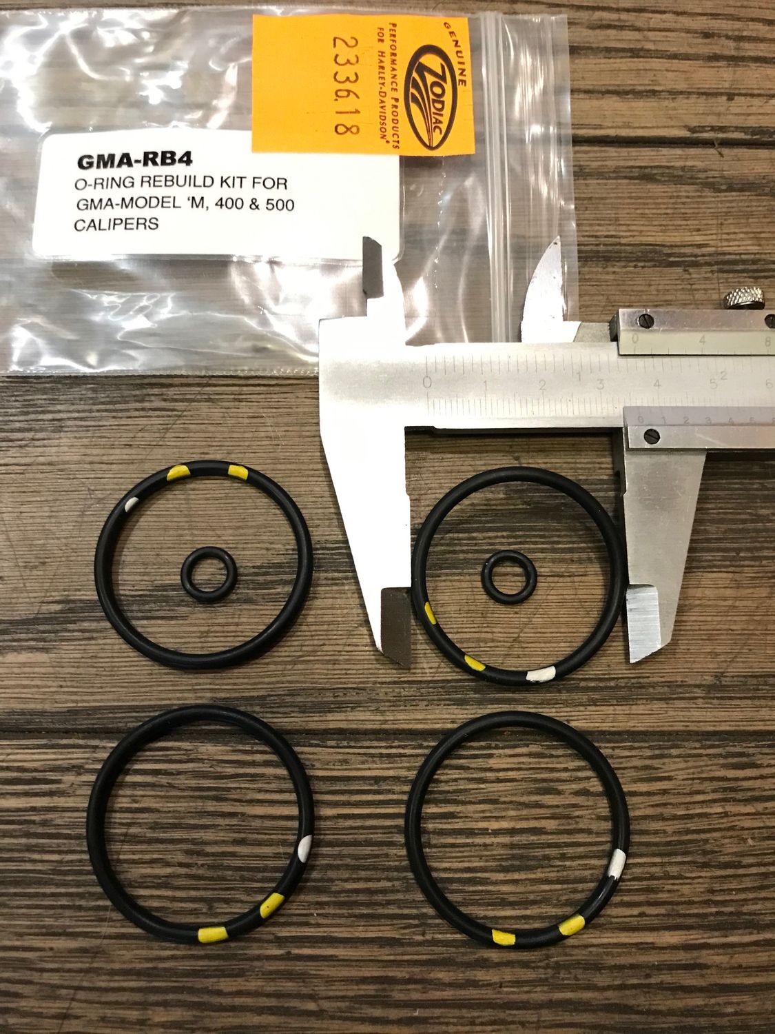 gma rb4 dichtsatz, rebuild kit fuer gma 4 kolben bremssattel, zodiac 233618