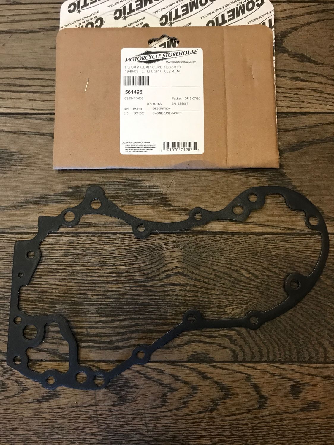 COMETIC afm dichtung fuer nockenwellen deckel fuer harley panhead und early shovel, ersetzt hd 25225-36C