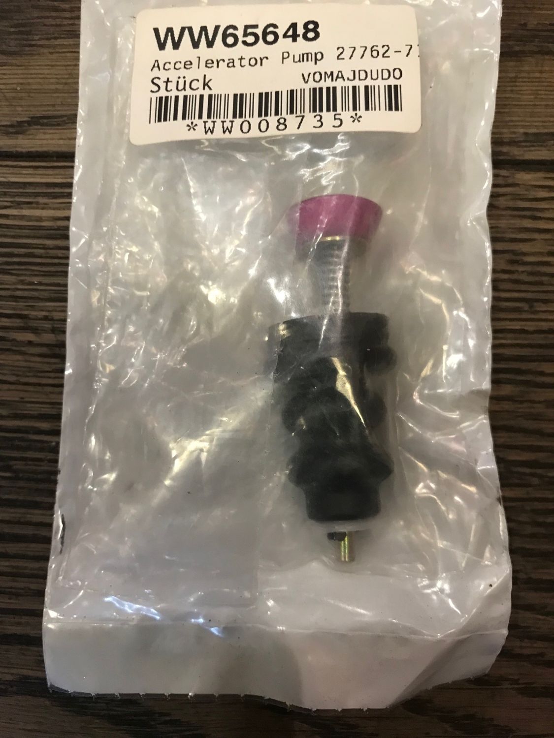 beschleunigerpumpe fuer harley bendix vergaser 38 und 40er, hd 27762-71ta