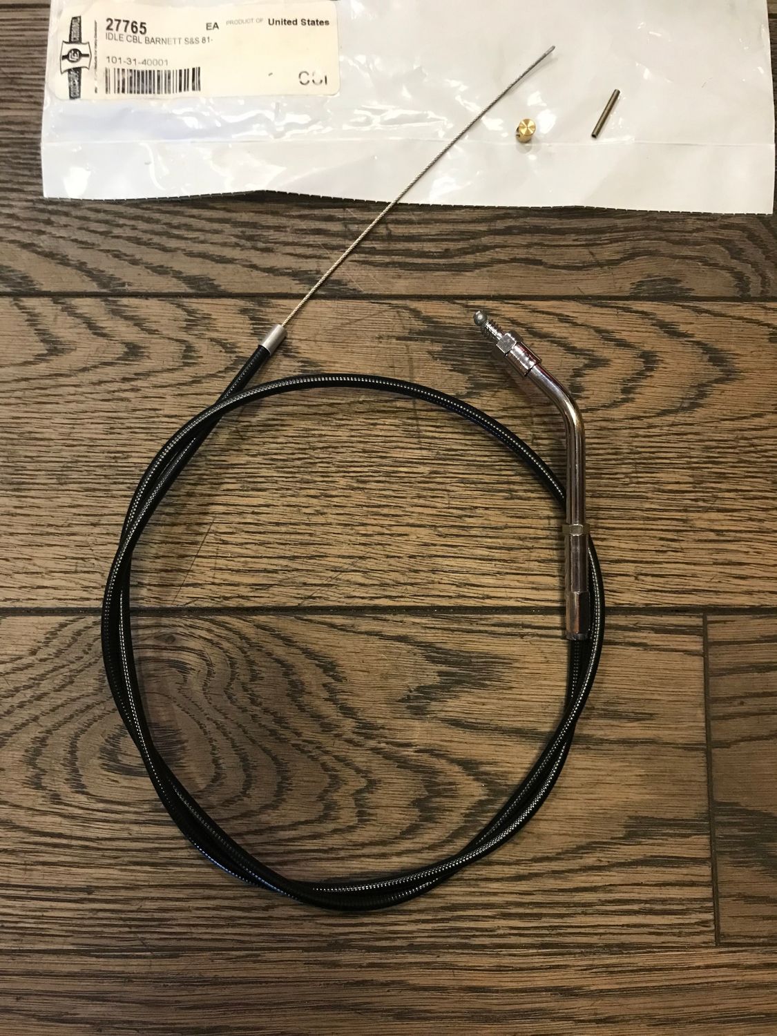 barnett rueckholzug fuer harley shovel mit bendix vergaser und schraubanschluss 1/4 zoll, 101-31-40001, 89cm aussenhuelle