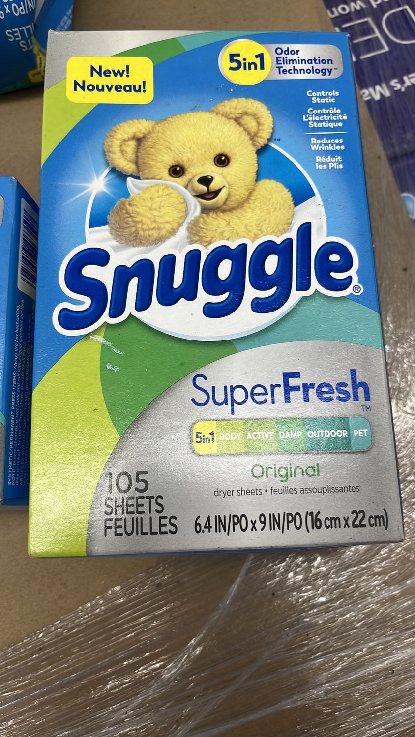 Snuggle original dryer sheet