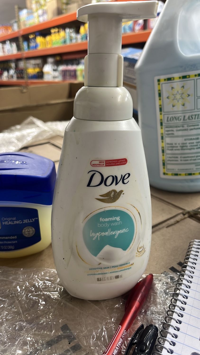 Dove foaming body wash