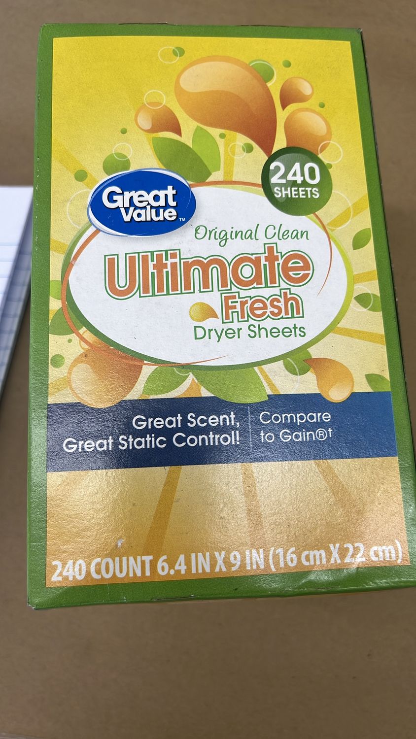 Gv ultimate fresh dryer sheets 