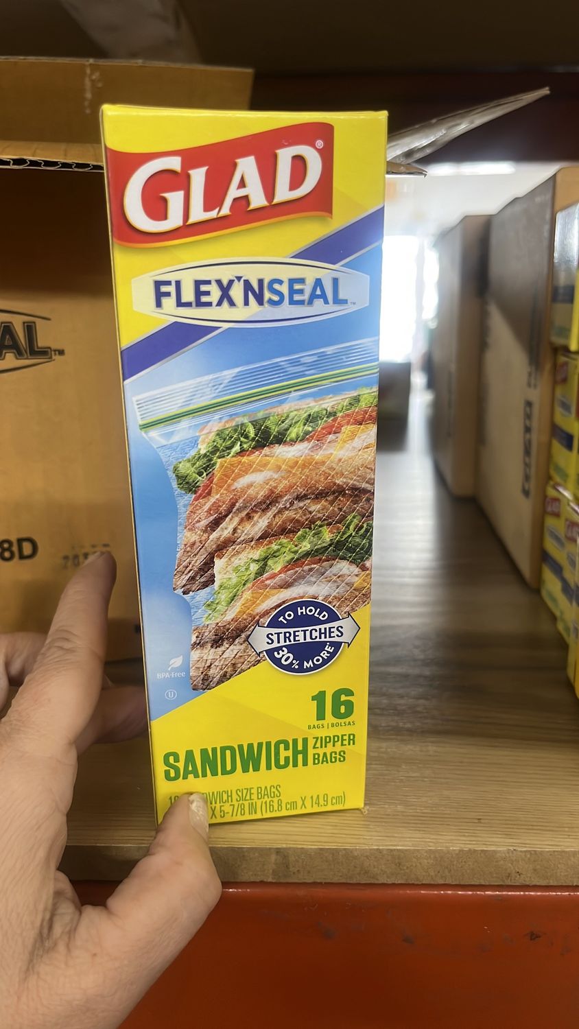 Glad sandwich bag