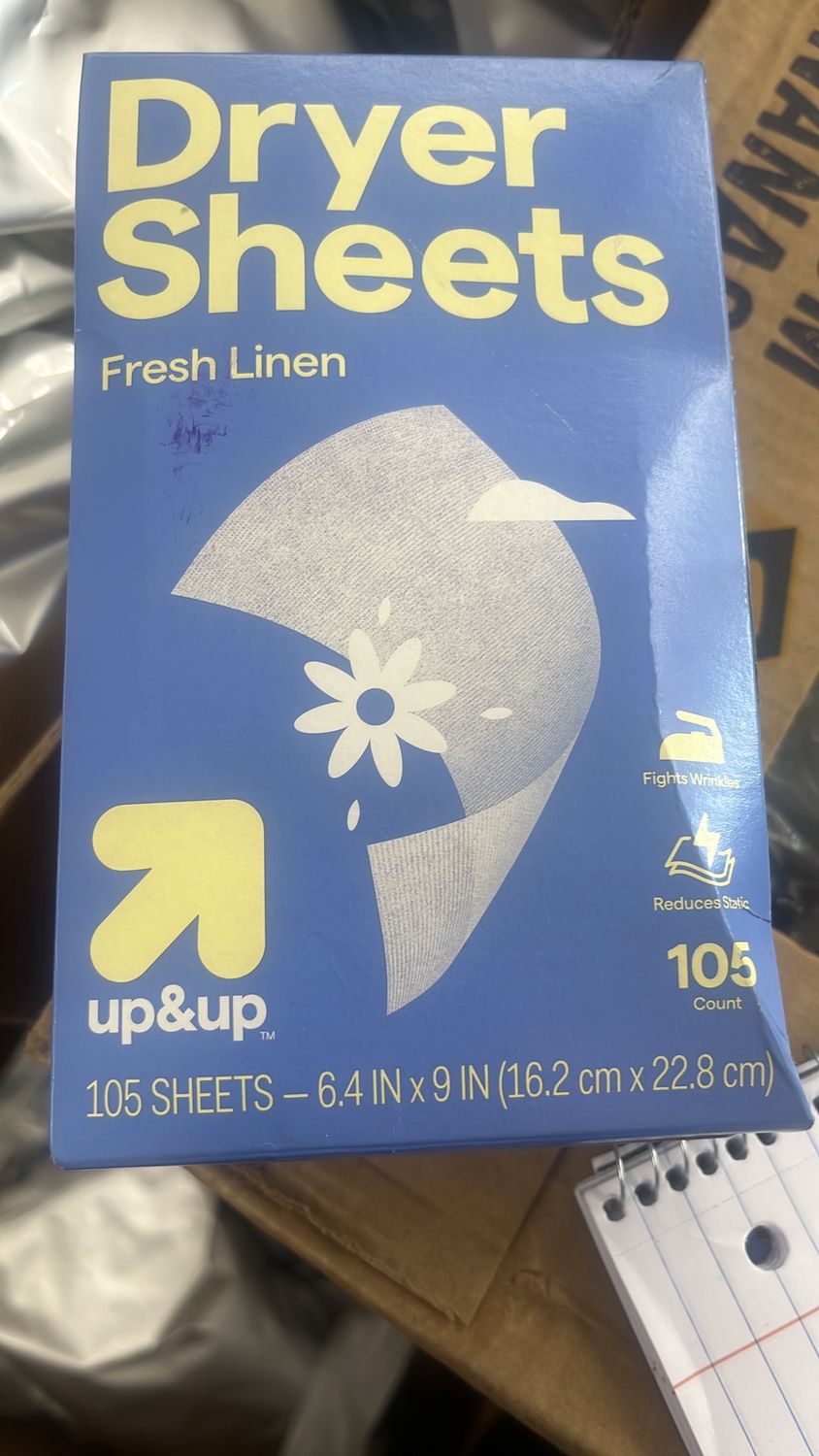 Dryer sheets fresh linen