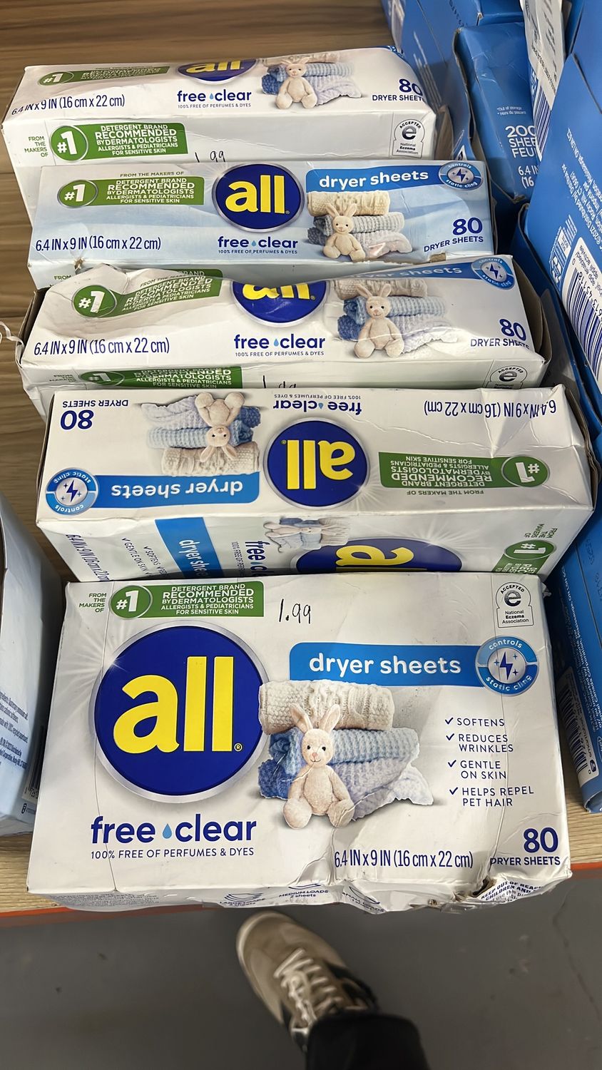 All free ab clear dryer sheets