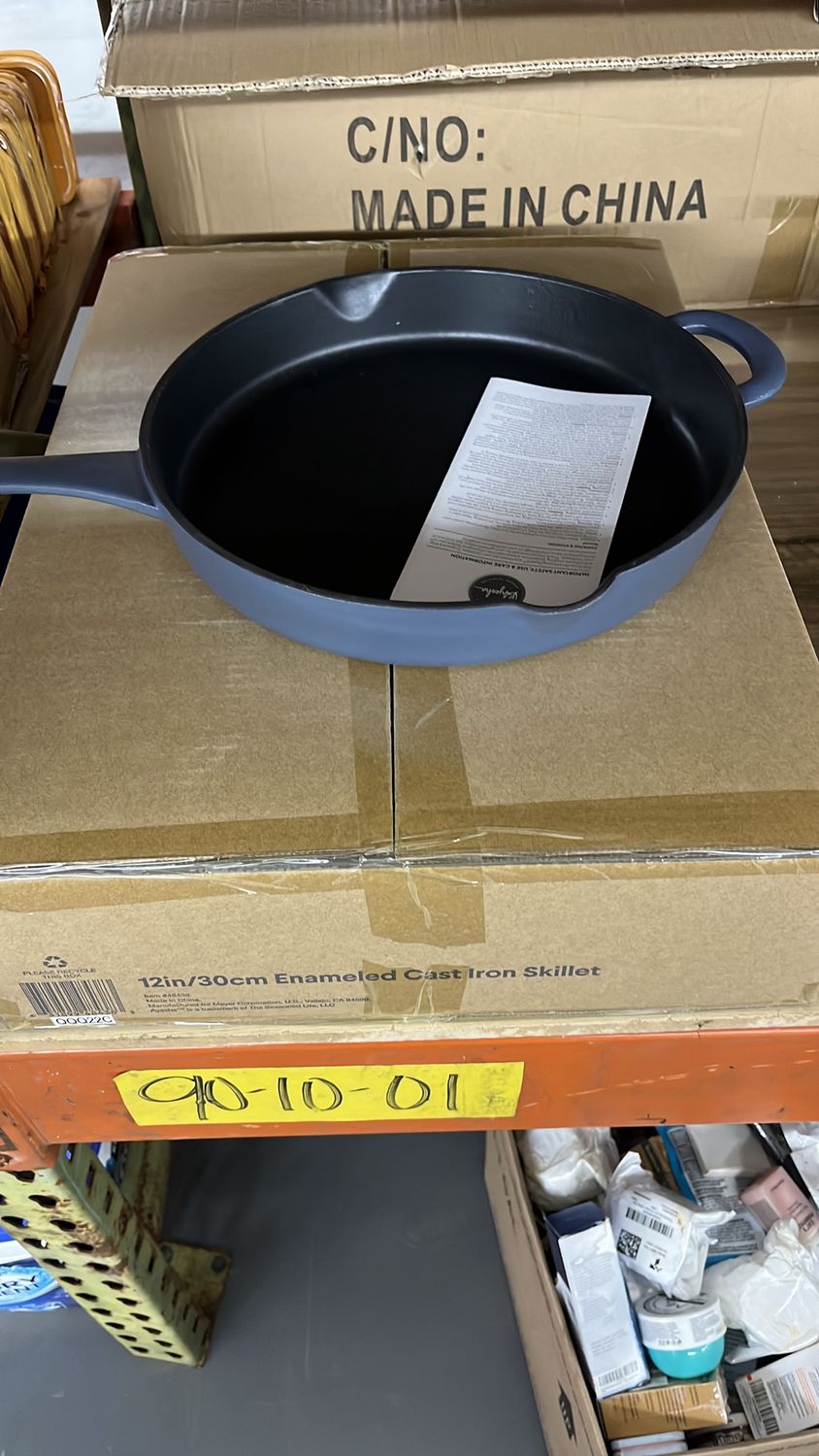 12inch enameled cast iron skillet