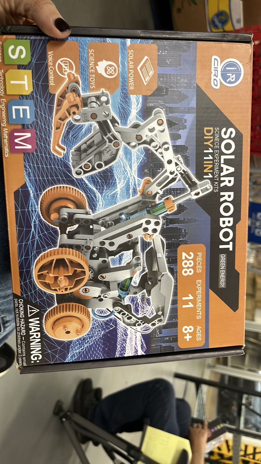 Solar robot toy