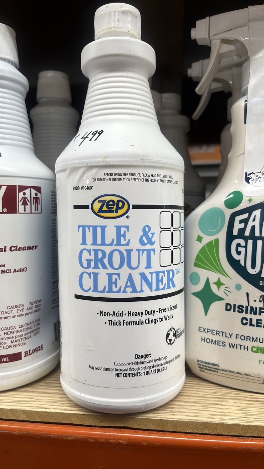 Zep tile an grout