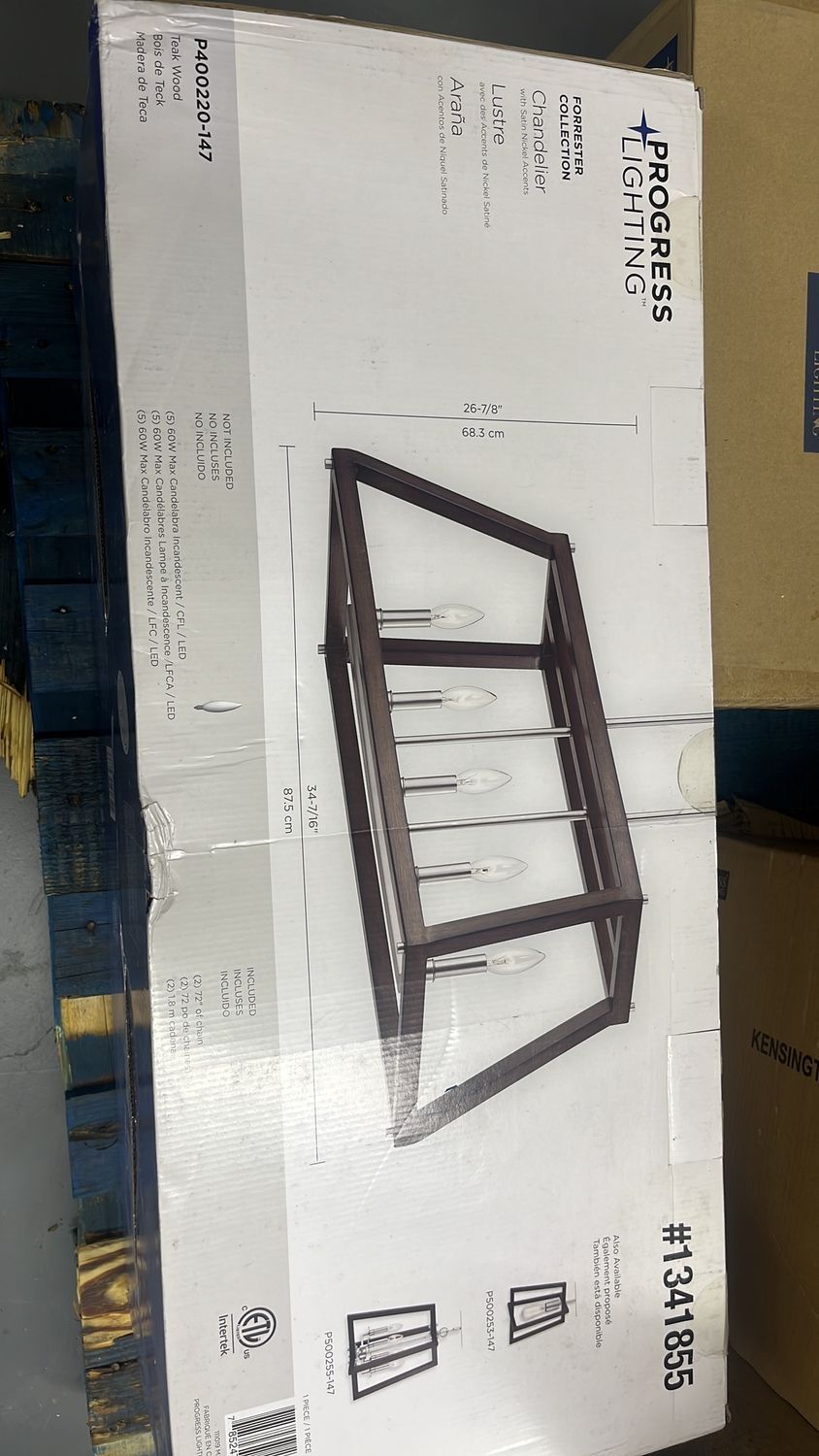Progress lighting forrester collection teak wood