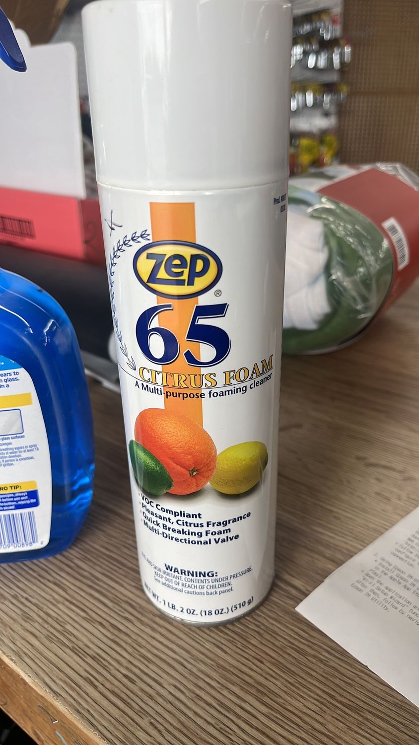 Zep 65 citrus foam spray