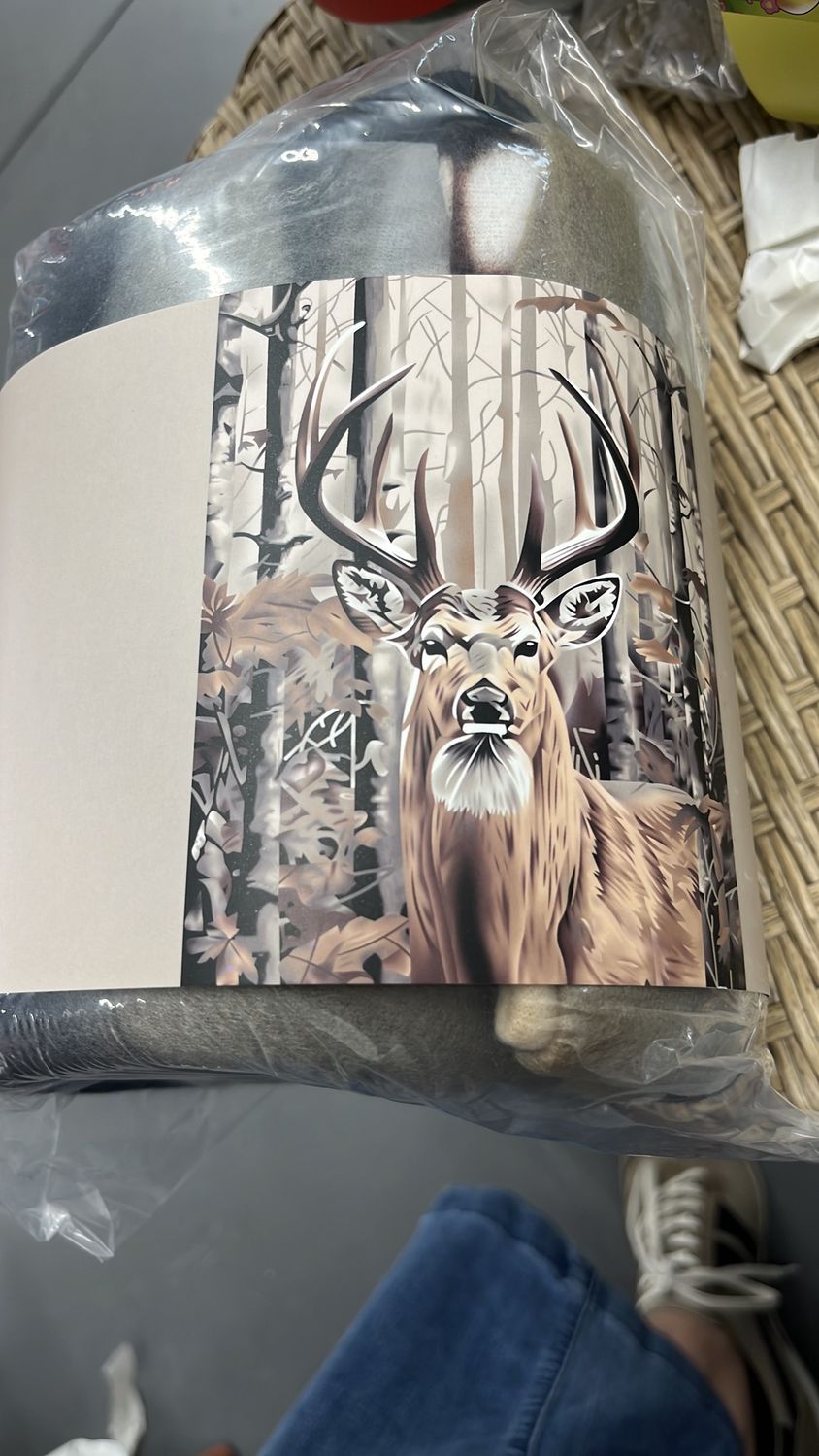 Deer fleece blanket