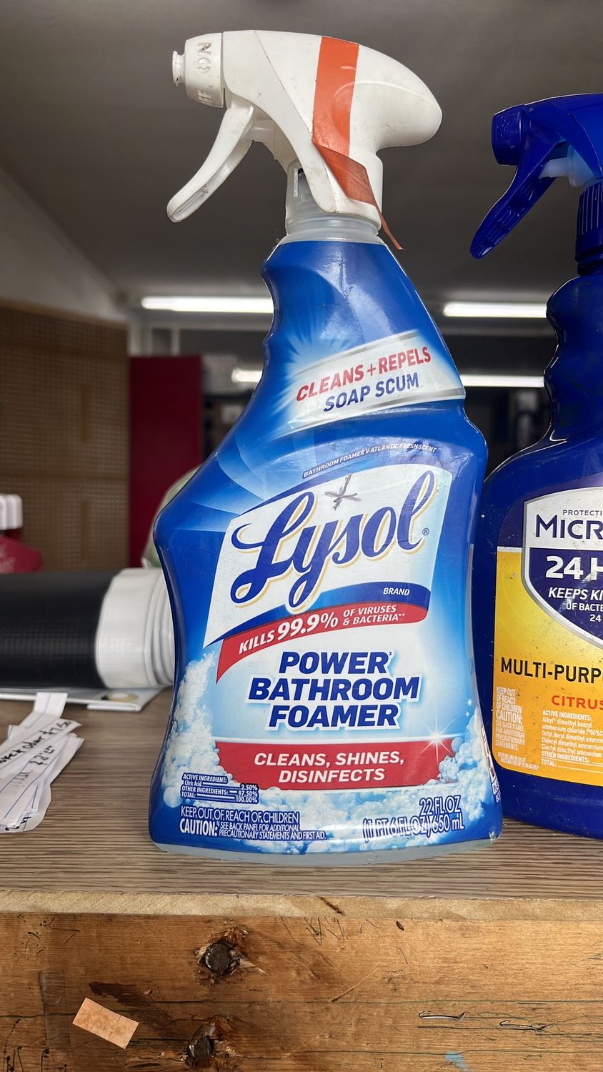 Lysol bathroom cleaner