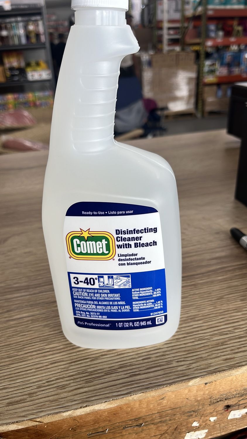 Comet disinfecting cleaner