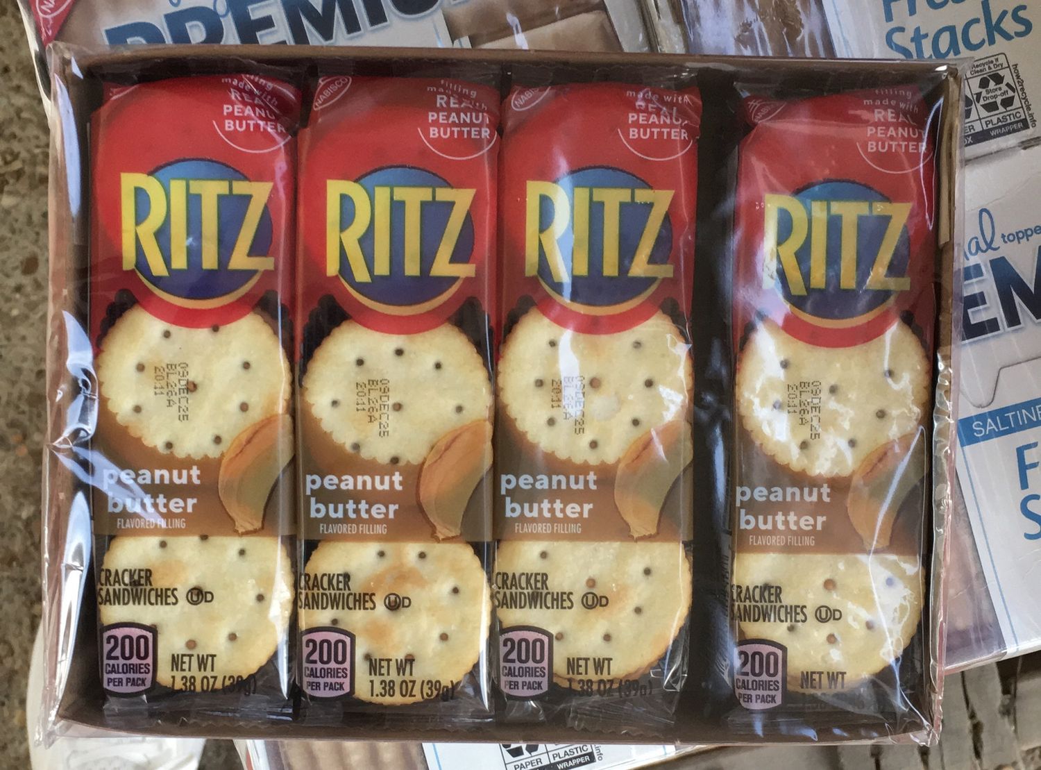 Ritz peanut butter crackers