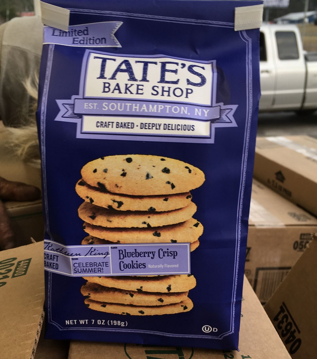 Tate bakes blueberry