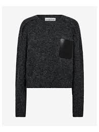 Darcia Reverse Crop Pocket Knit