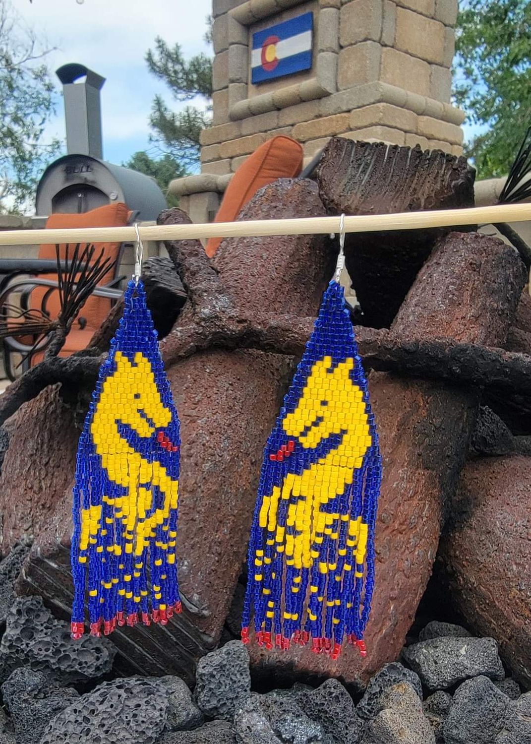 Dragon Whispers Beaded Earrings - Currently in stock and ready for a forever home, no waiting!