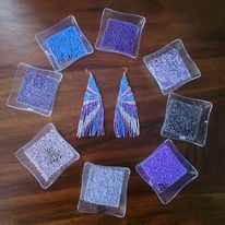 Starburst Beaded Earrings