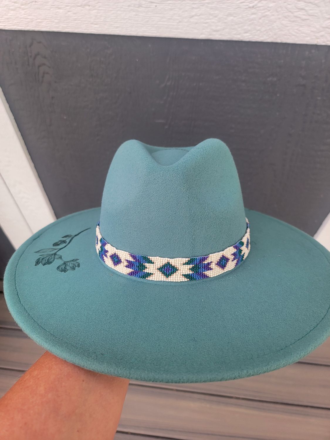Desert Bloom Beaded Hat Band