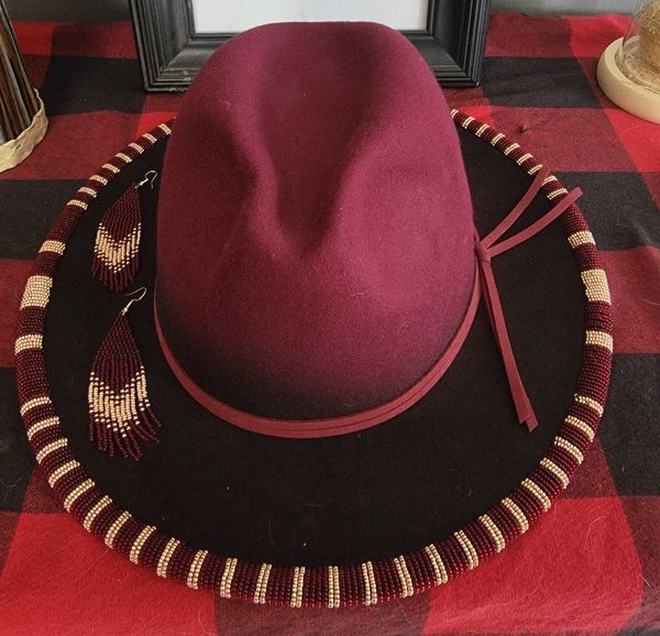 Crimson Elegance Fedora - Currently in stock and ready for a forever home, no waiting!
