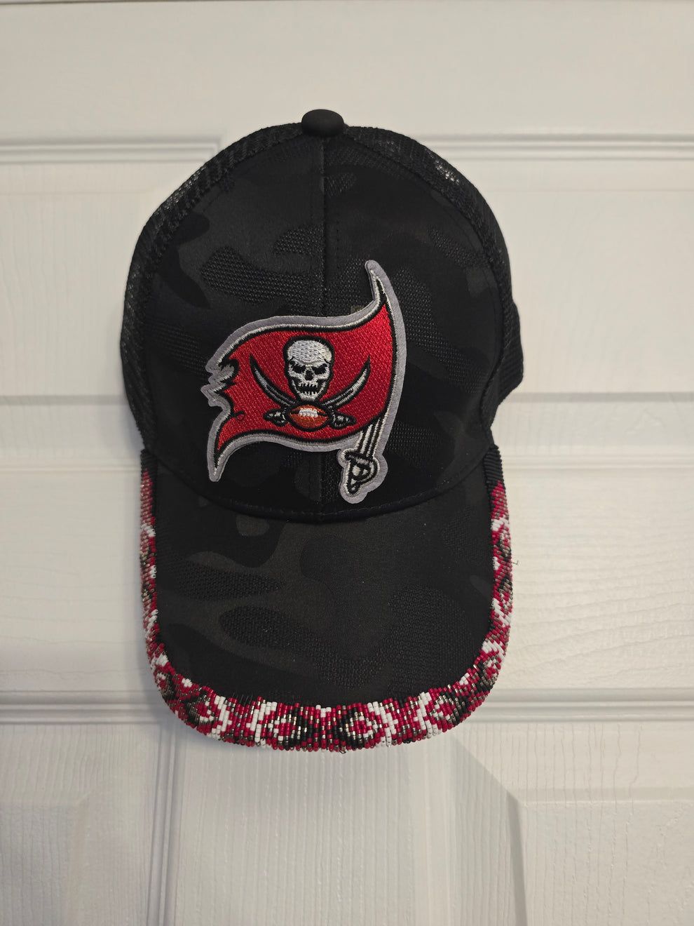 Tampa Buccaneers Fan Flare Beaded Brim Ball Cap - Currently in stock and ready for a forever home, no waiting!