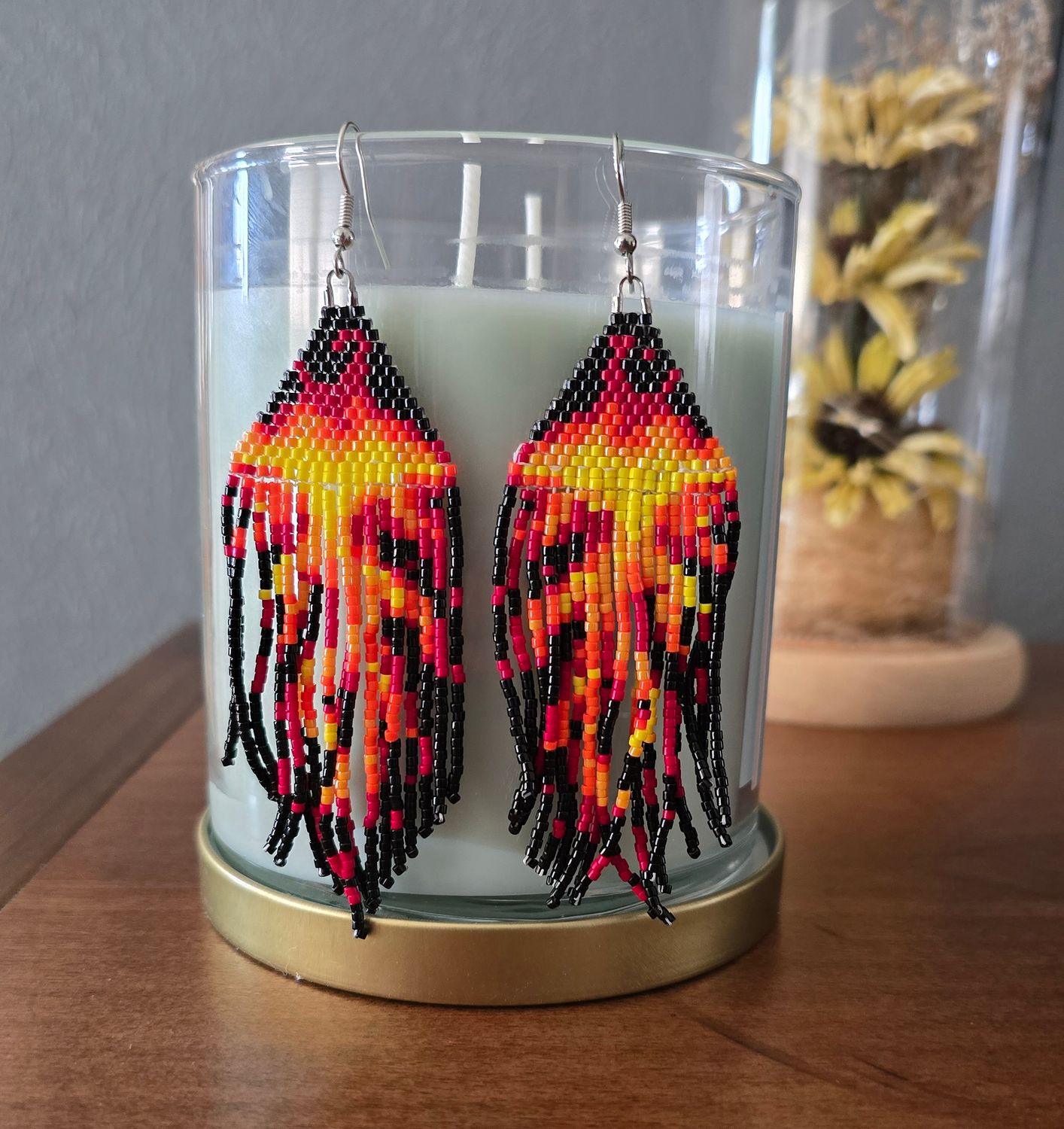 Whispers of Flame Earrings - Currently in stock and ready for a forever home, no waiting!
