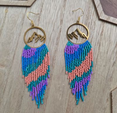 Mountain Cascade Fringe Earrings