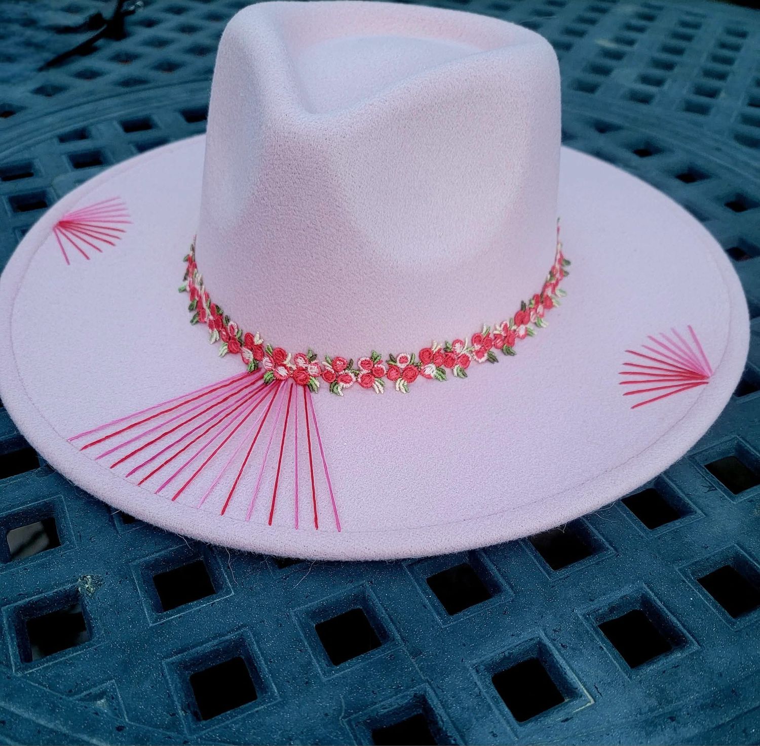 Blush and Bloom Fedora