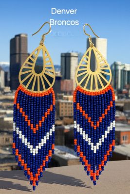 Brass &amp; Bold: Team Spirit Fringe Earrings