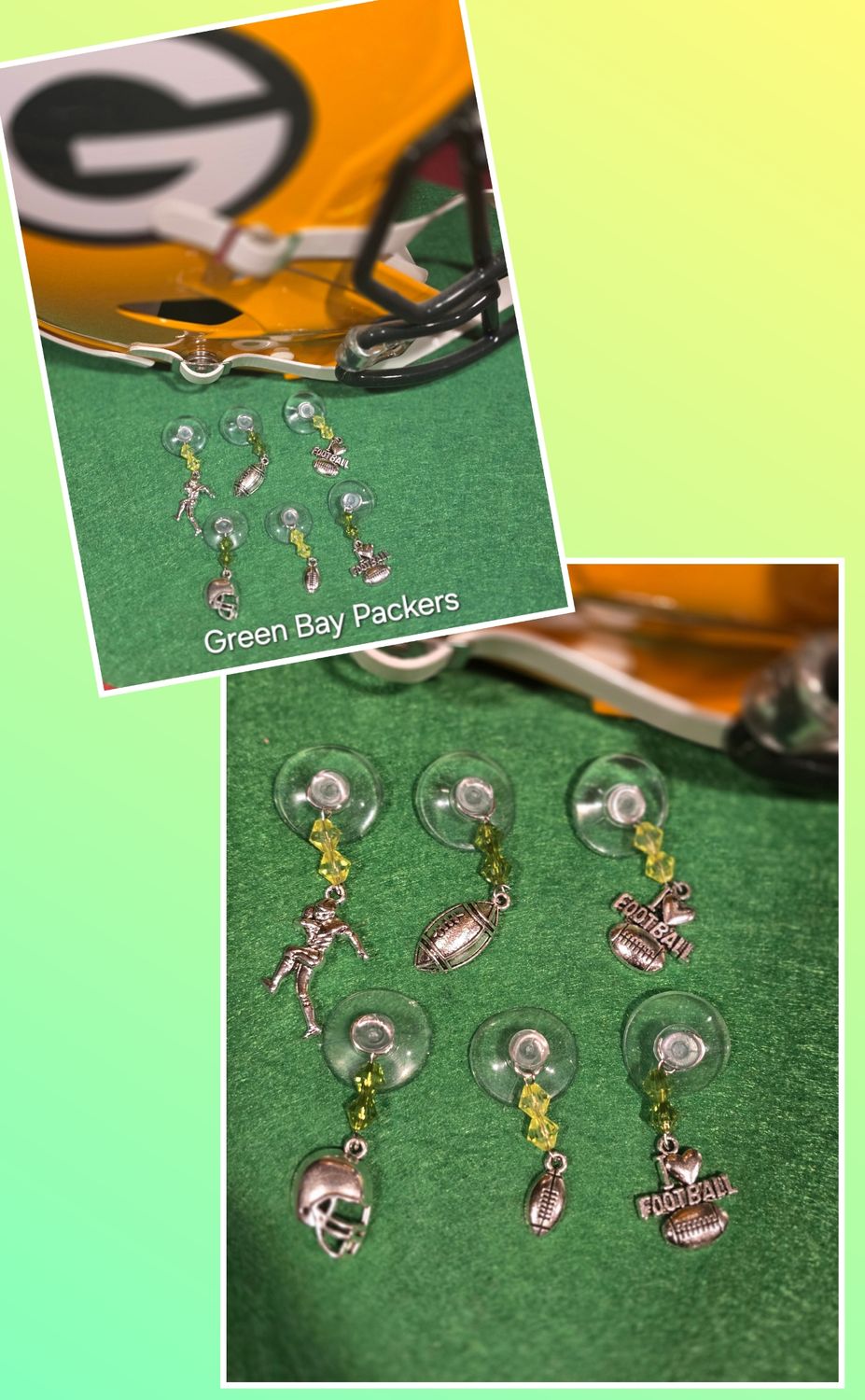 Team Spirit Glass Charms