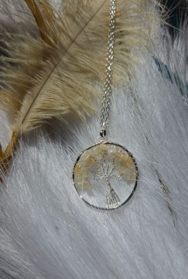 Citrine Tree Pendant
