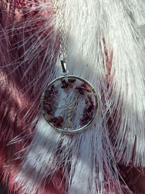 Pink Tourmaline Tree of Life
