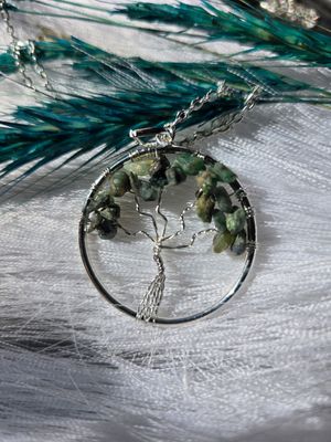 Green Aventurine Stone Tree of Life