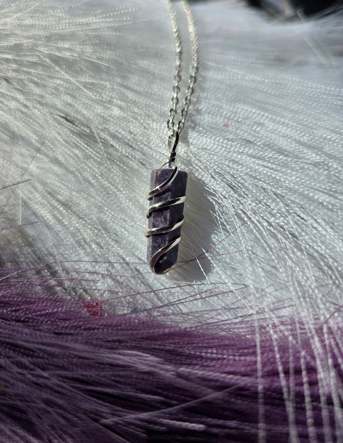 Lepidolite Pendant