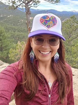 Mountain Horizons Hand Beaded Earrings