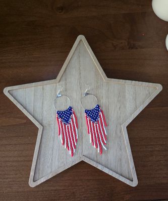 American Spirit Fringe Hoops