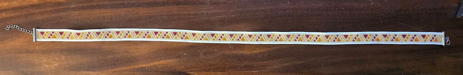 Warmth and Wander Hand Beaded Hat Band