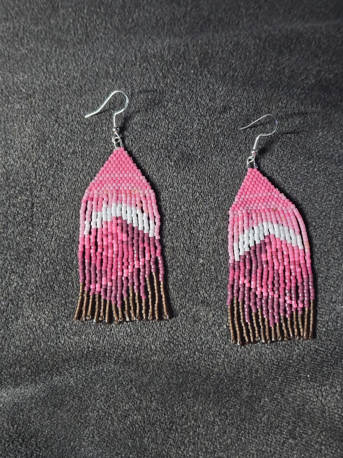 Summit Fringe Hand Beaded Earrings