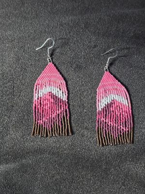 Summit Fringe Hand Beaded Earrings