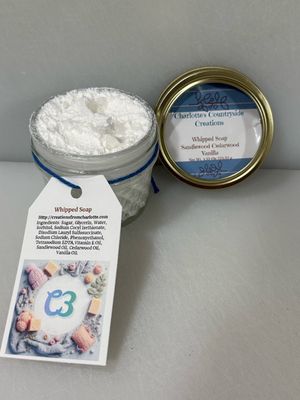 Whipped Soap Sandalwood Cedarwood Vanilla