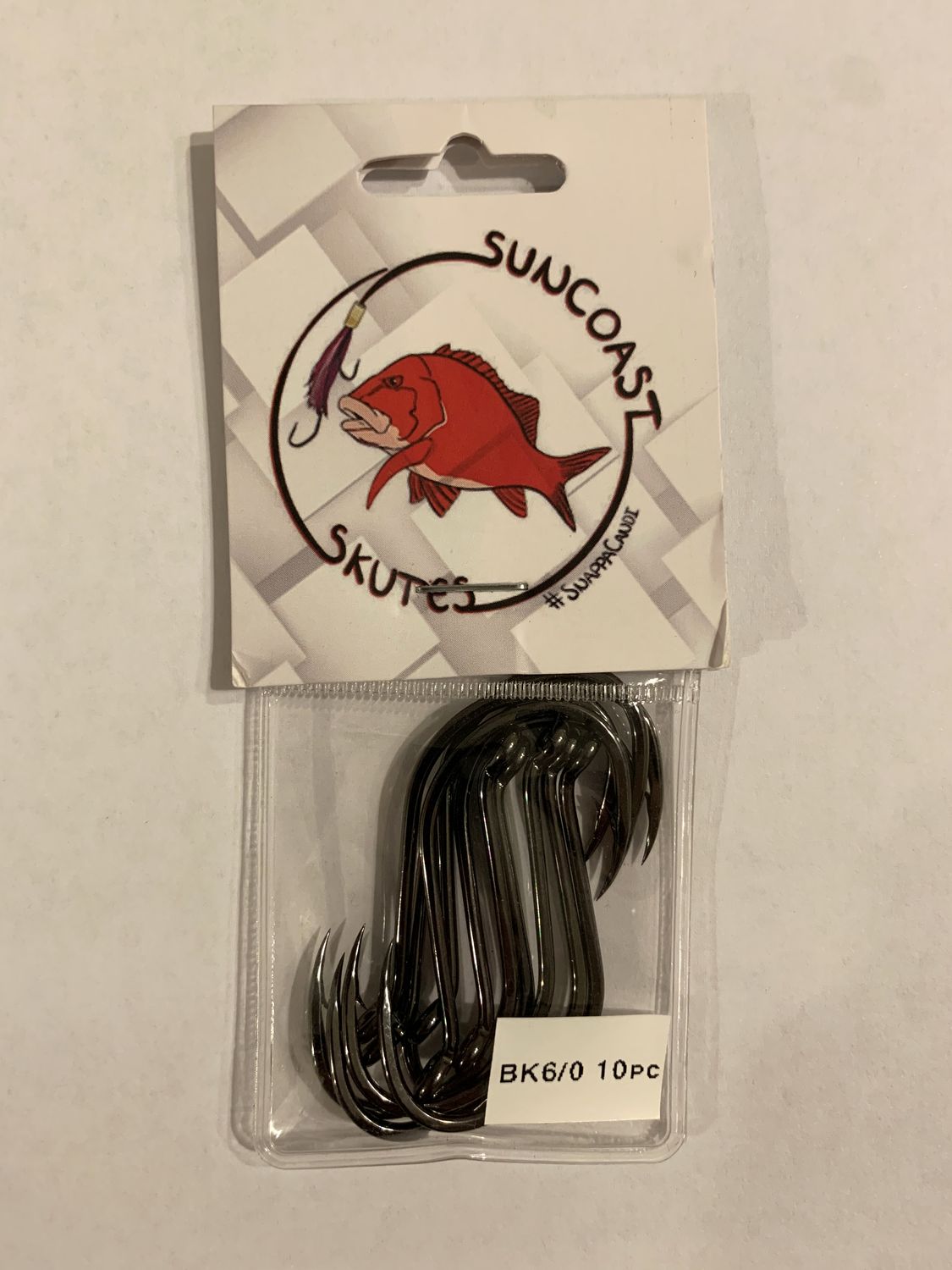 6/0 BK Octopus Style Hooks (10 pack)