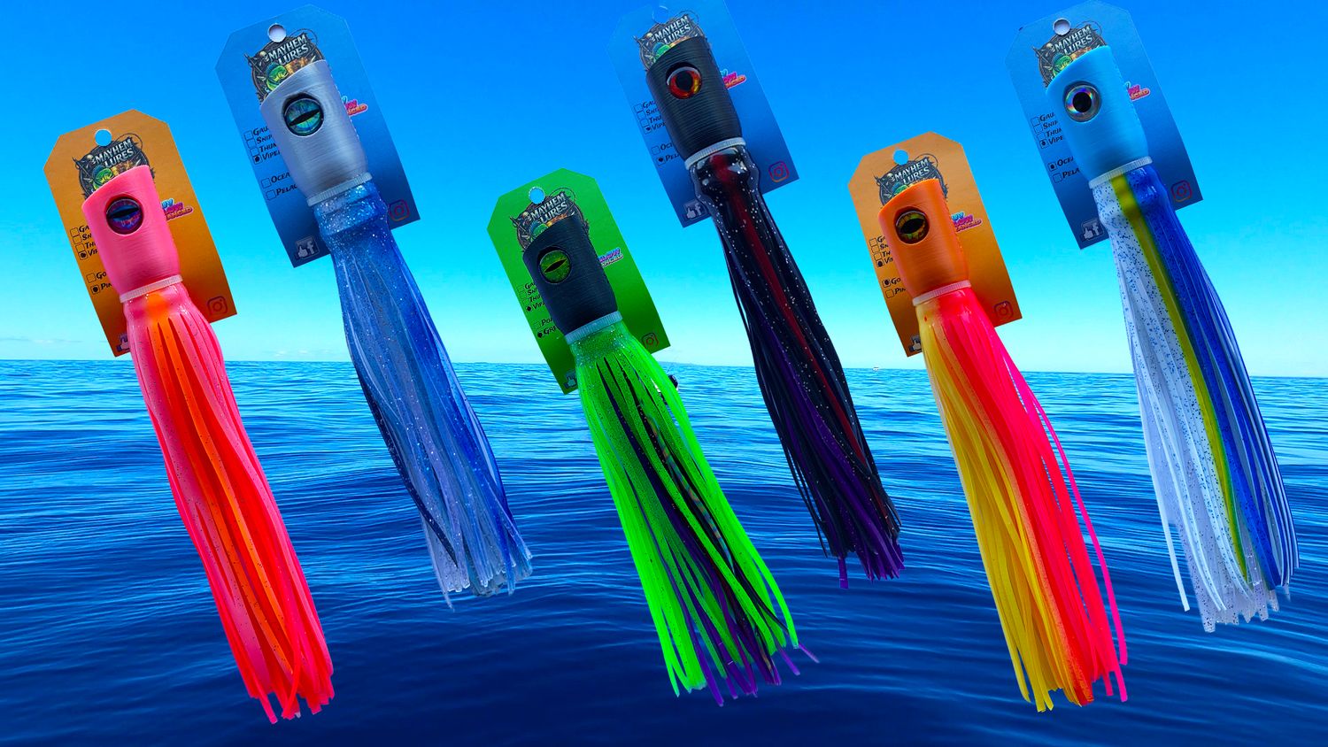 Mayhem Lures 8" Trolling Skirts