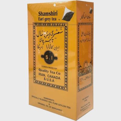 QT shamshiri earl gray tea bag 100pc - چای کیسه ای ارل گری