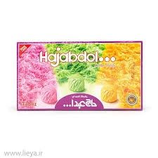 Haj abdollah mixed fruits cotton candy loghmeh - پشمک میوه ای میکس