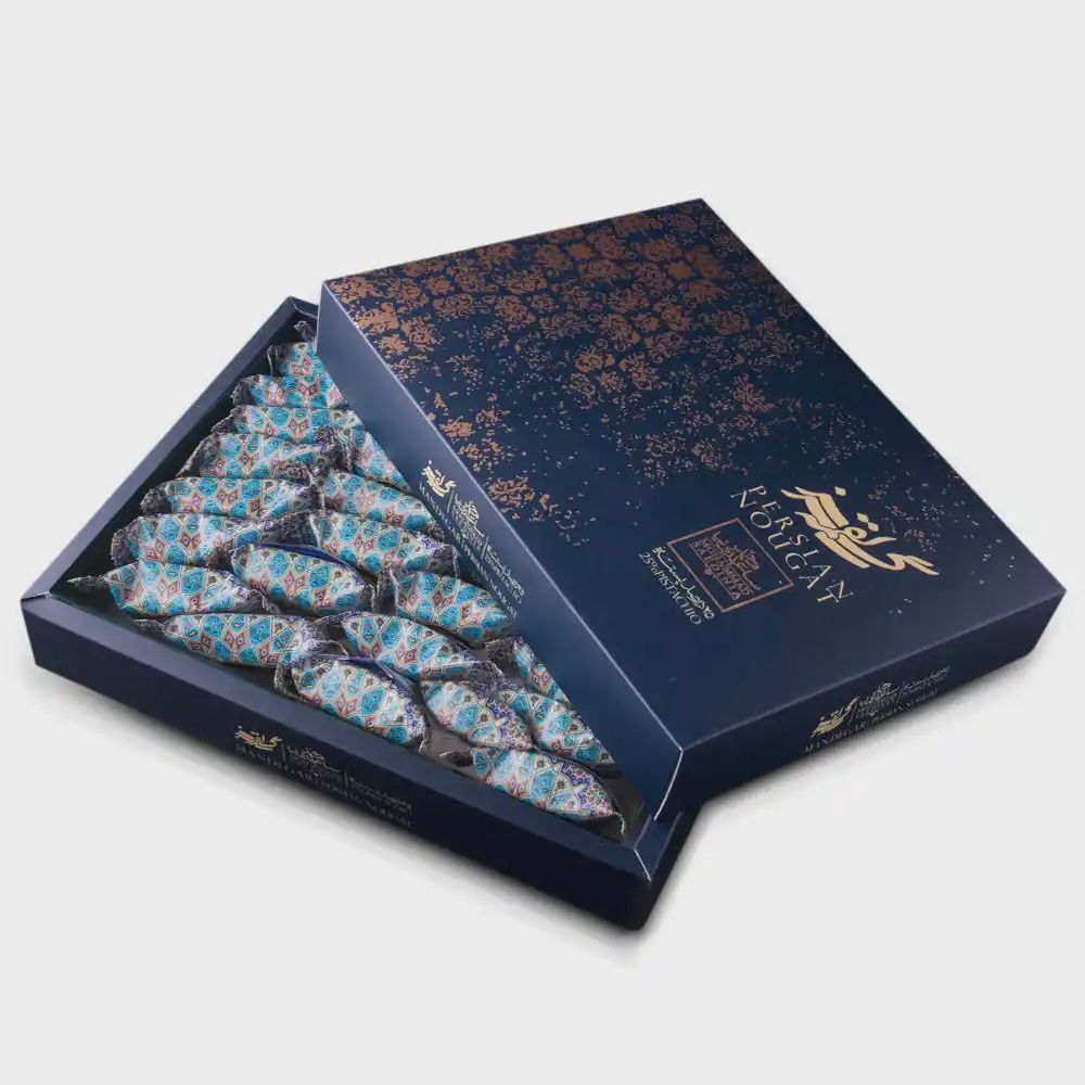 Gaz loghmeh mandegar pistachio - 25% - گز لقمه ماندگار پسته ساعدی نیا